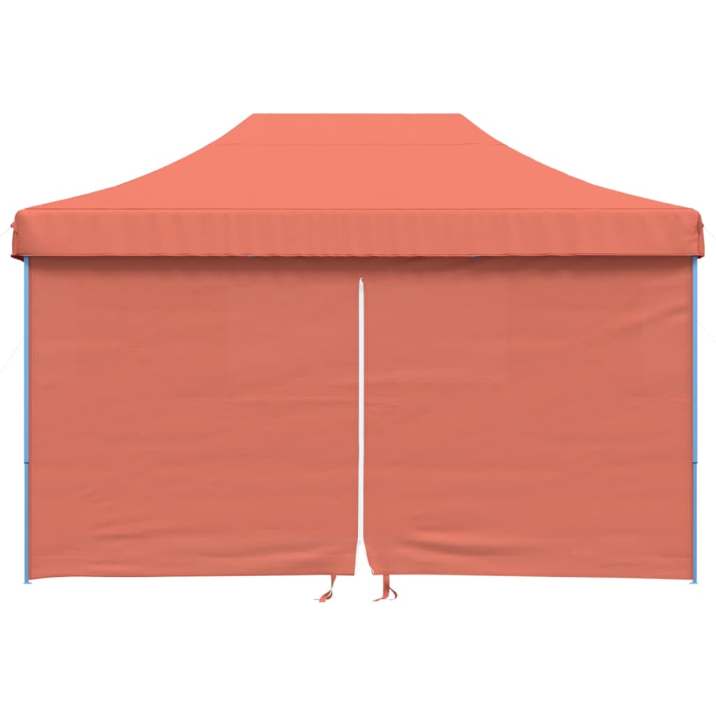 Tienda de campaña plegable Vidaxx con 4 paredes laterales, color terracota
