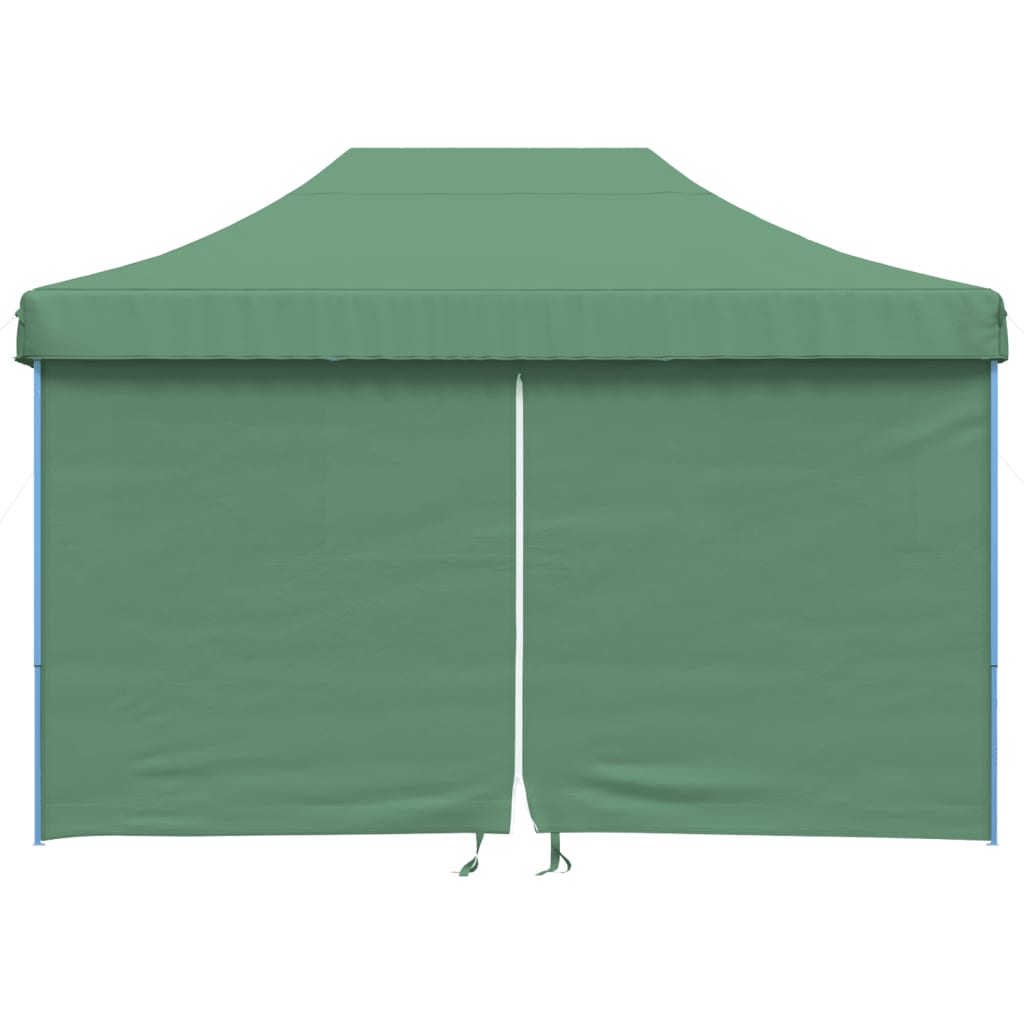 Pop-up pieghevole Vidaxl PartyTent con 4 pareti laterali verdi