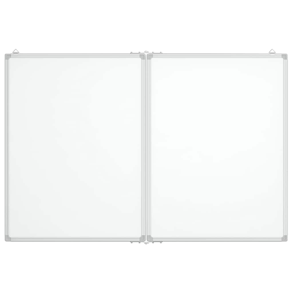 Vidaxl Whiteboard Magnetico pieghevole 100x80x1.7 cm in alluminio