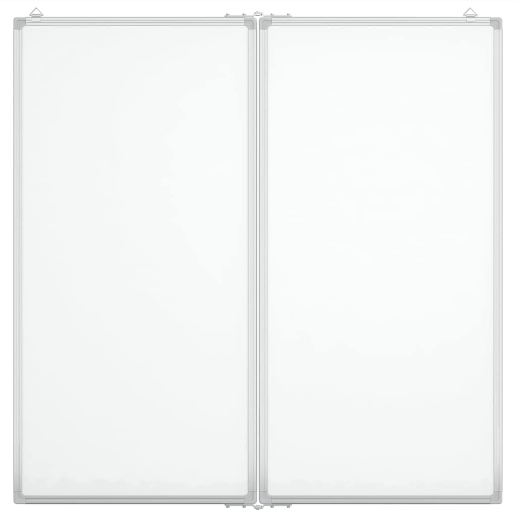 Vidaxl Whiteboard Magnetico pieghevole 100x100x1.7 cm in alluminio