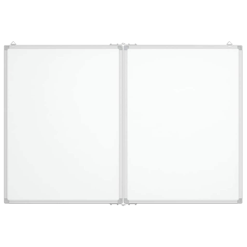 VIDAXL Whiteboard Magneticamente pieghevole 120x80x1.7 cm in alluminio