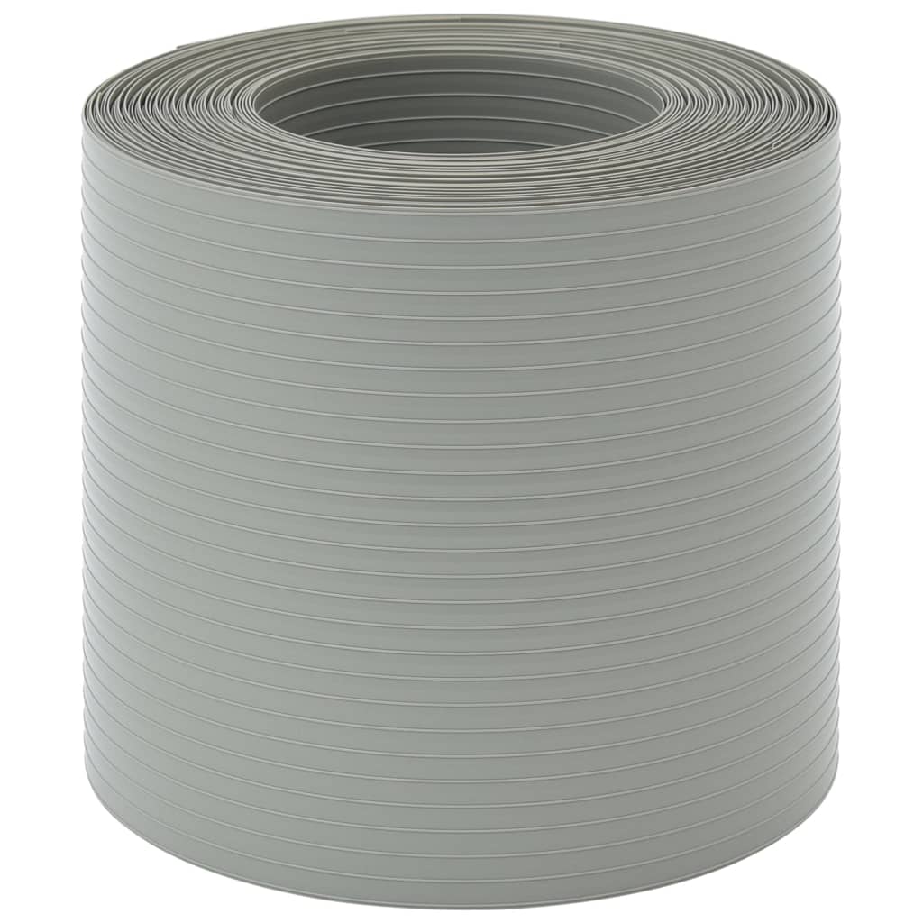 Vidaxl Garden Schermate 10 ST 252.5x19 M PVC Stone Grey