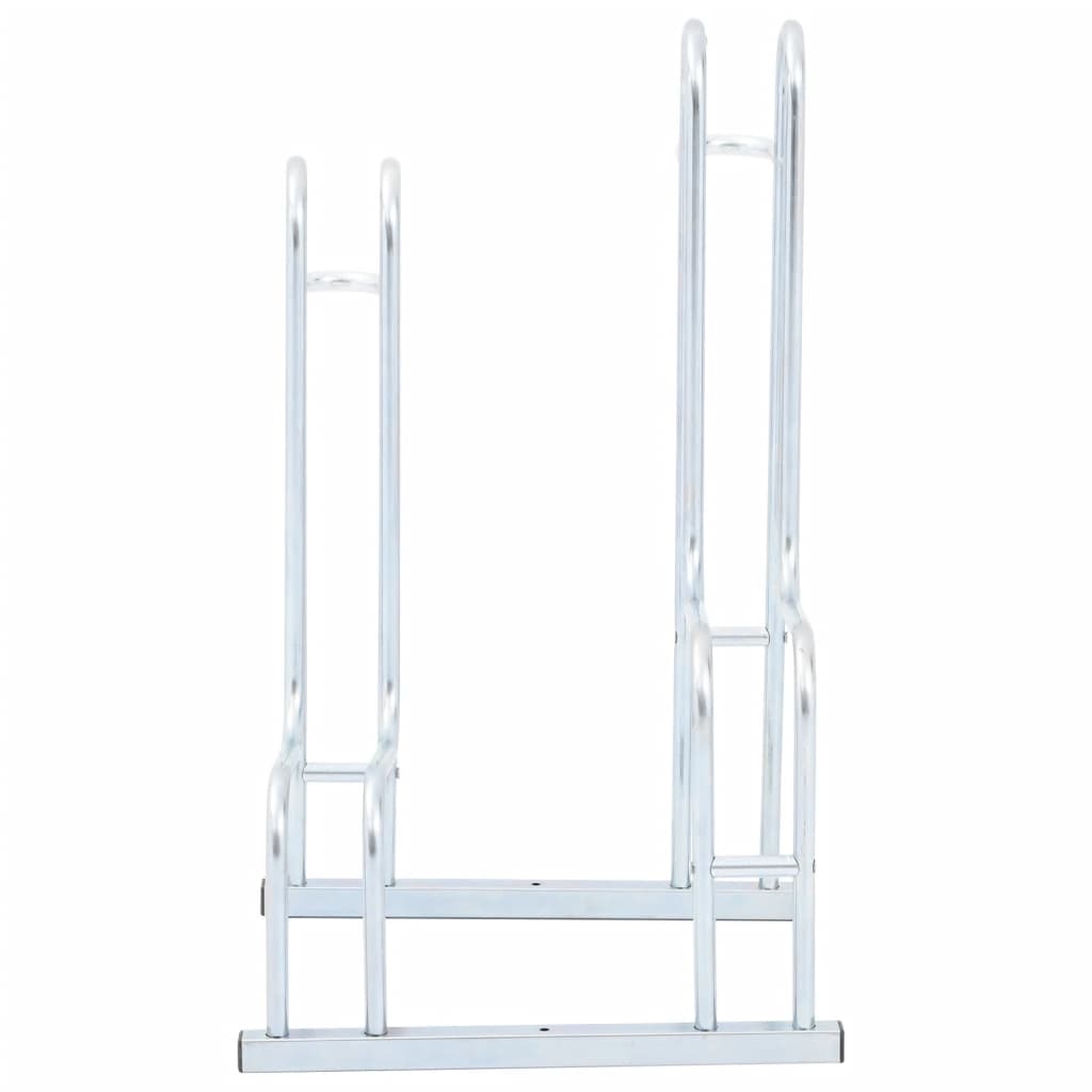 Soporte para bicicletas Vidaxl para 2 bicicletas de acero galvanizado separado