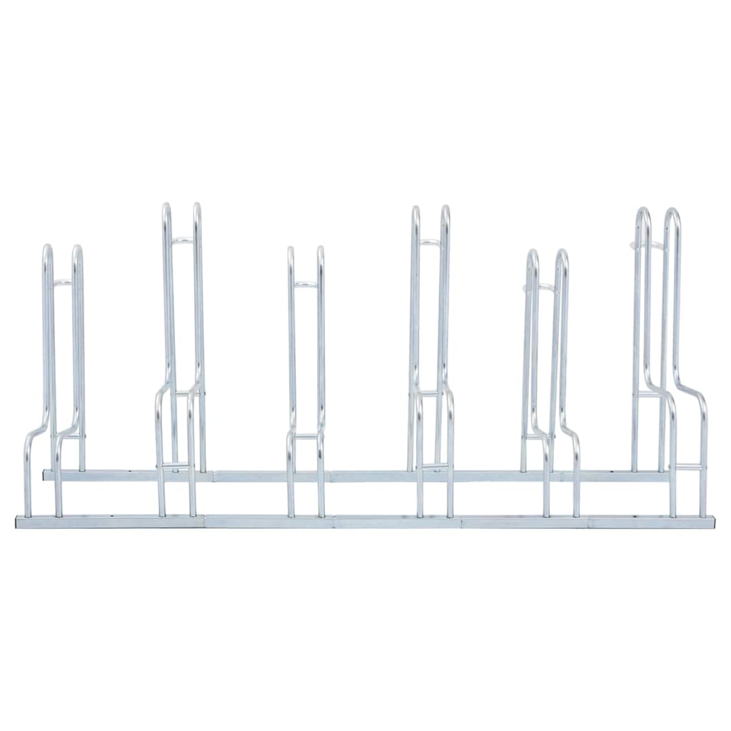 Soporte para bicicletas Vidaxl para 6 bicicletas acero galvanizado separado