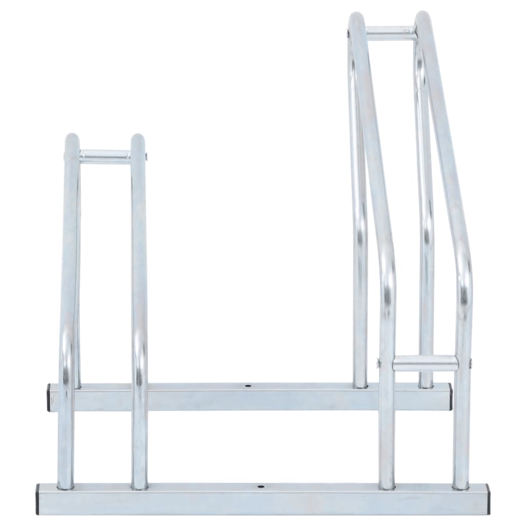 Soporte para bicicletas Vidaxl para 2 bicicletas de acero galvanizado separado