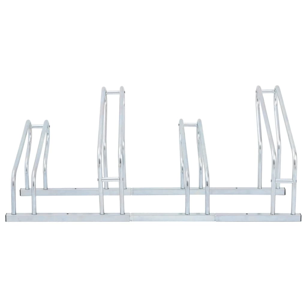 Soporte para bicicletas Vidaxl para 4 bicicletas de acero galvanizado separado