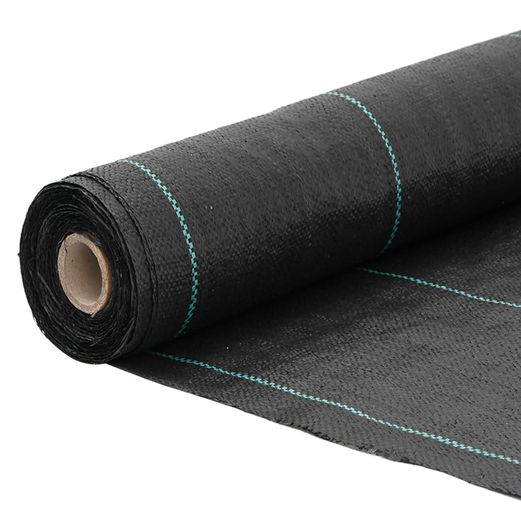 Vidaxl Carot Cloth 1.5x100 M Polypropene Nero