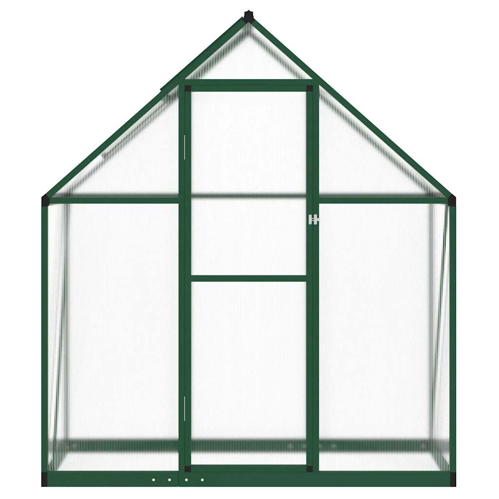 Vidaxl tuinkas con telaio di base 169x58x195 cm verde in alluminio