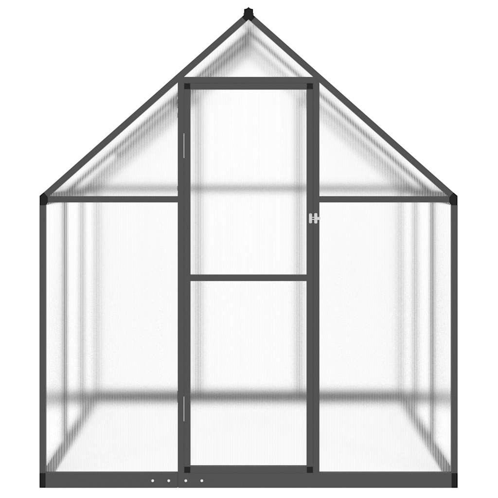 Vidaxl tuinkas con telaio di base 169x169x195 cm Colore antracite in alluminio