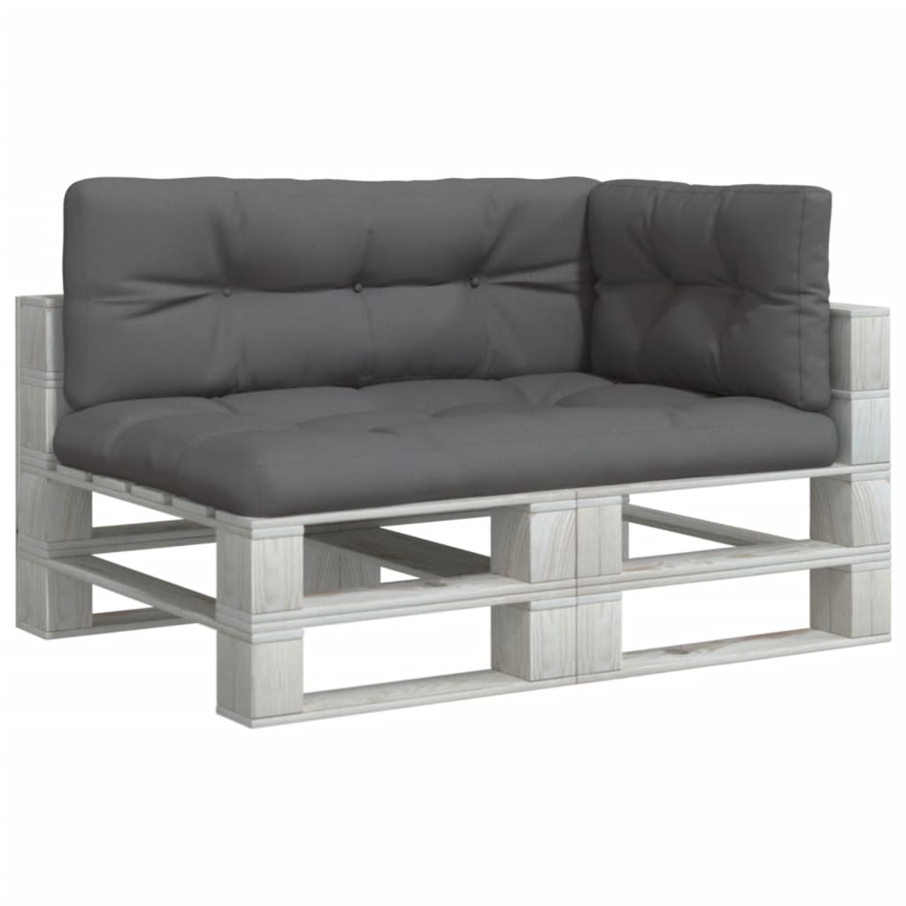 Cuscini per pallet VidaXL 3 pezzi in tessuto antracite