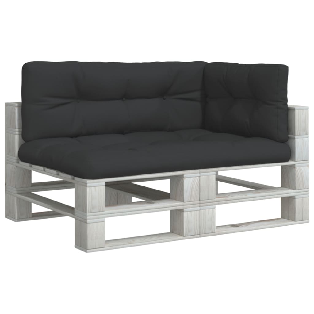 Cuscini per pallet VidaXL 3 pezzi in tessuto nero