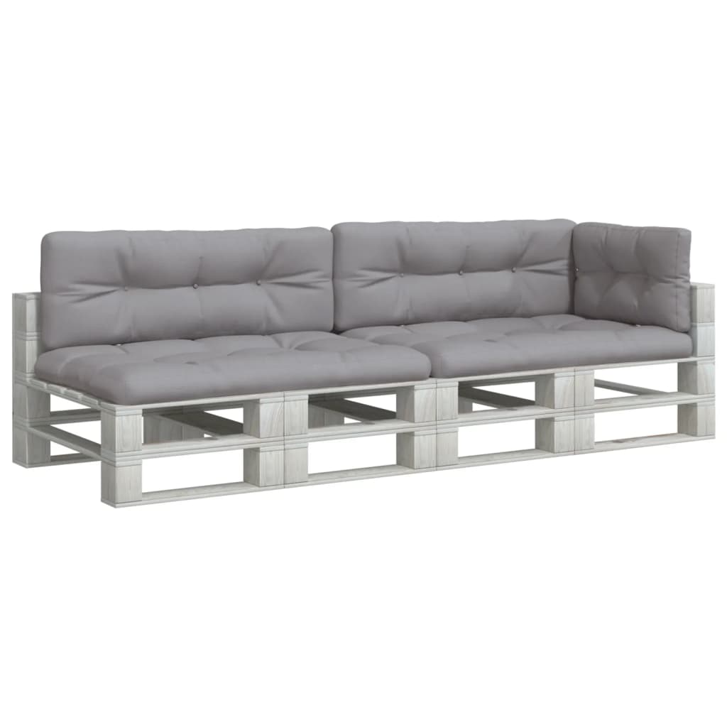 Cuscini per pallet VidaXL 5 pezzi in tessuto grigio