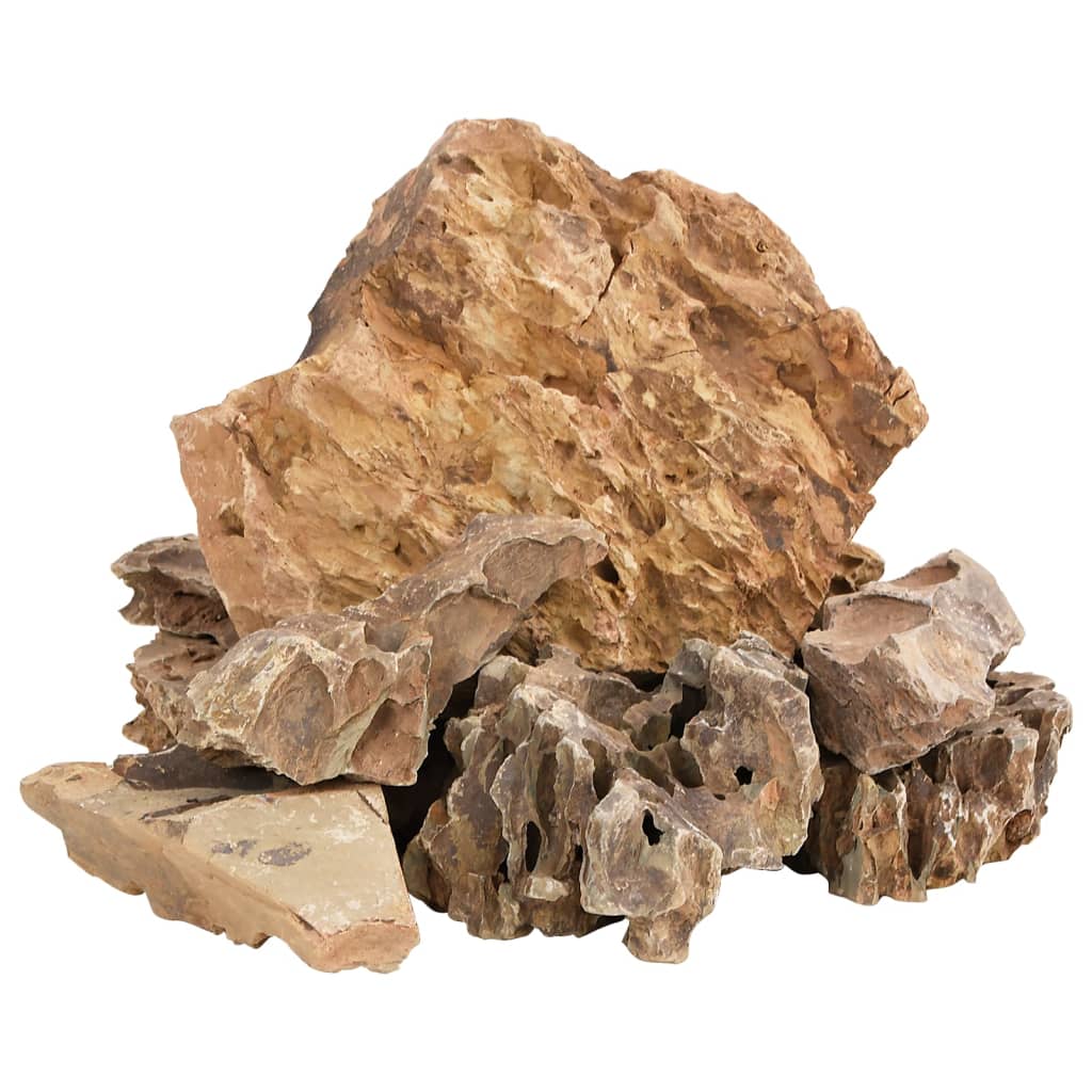 Vidaxl Dragon Stones 10 kg 5-30 cm de marrón