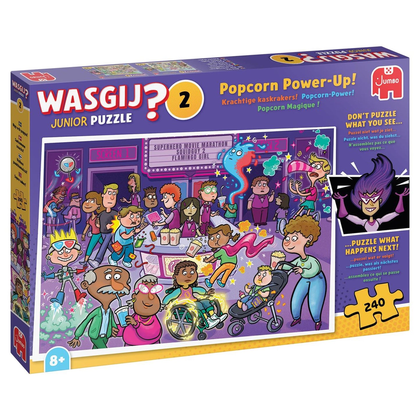 Jumbo wasgij junior 2 popcorn 240 pezzi