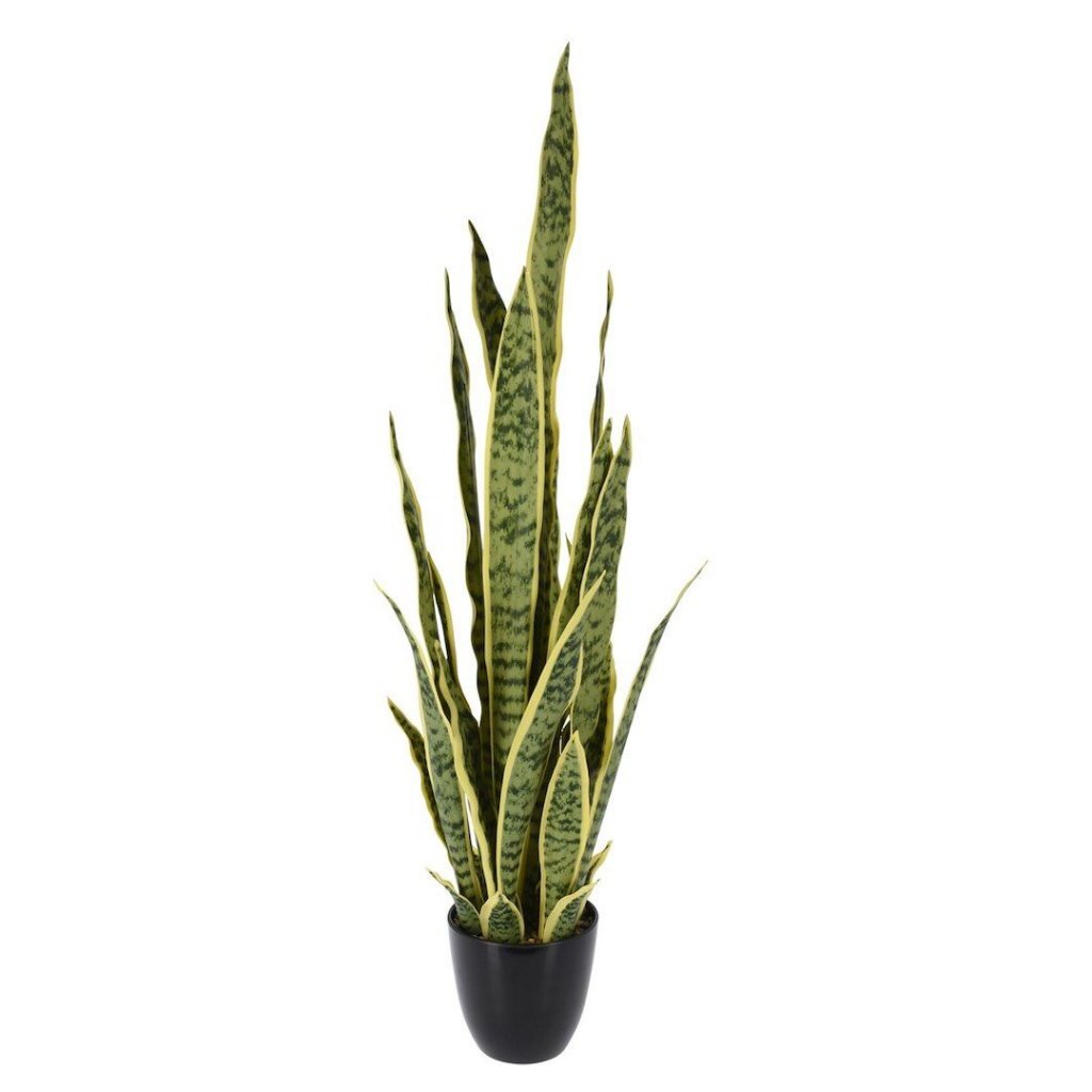 Altre marche pianta artificiale sansevieria 92 cm verde giallo