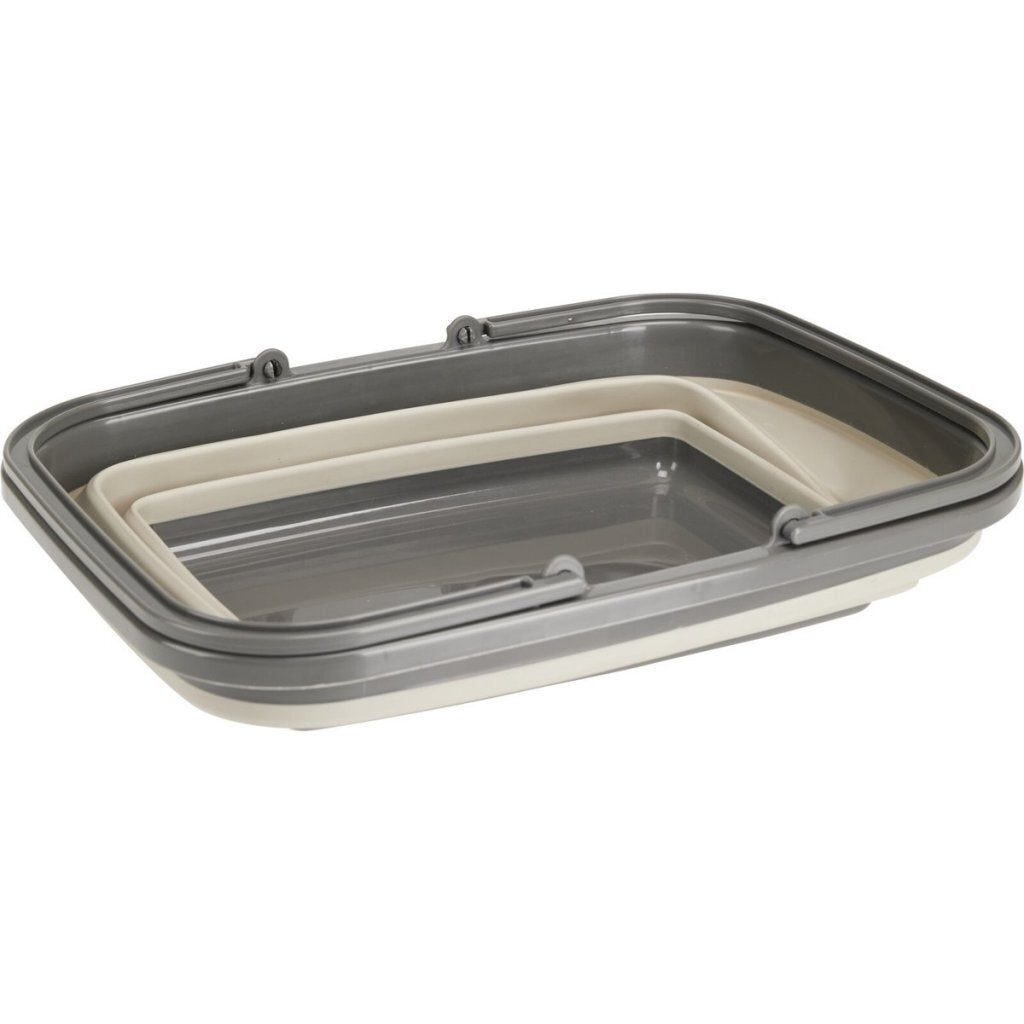 Cesta de la compra plegable Excellent houseware 30l 38x28x15 cm beige gris
