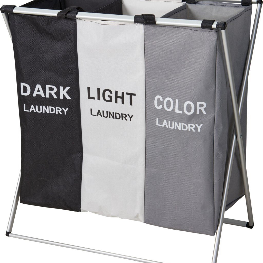 Soluciones de baño cesto para la ropa sucia 58x40x58 cm poliéster