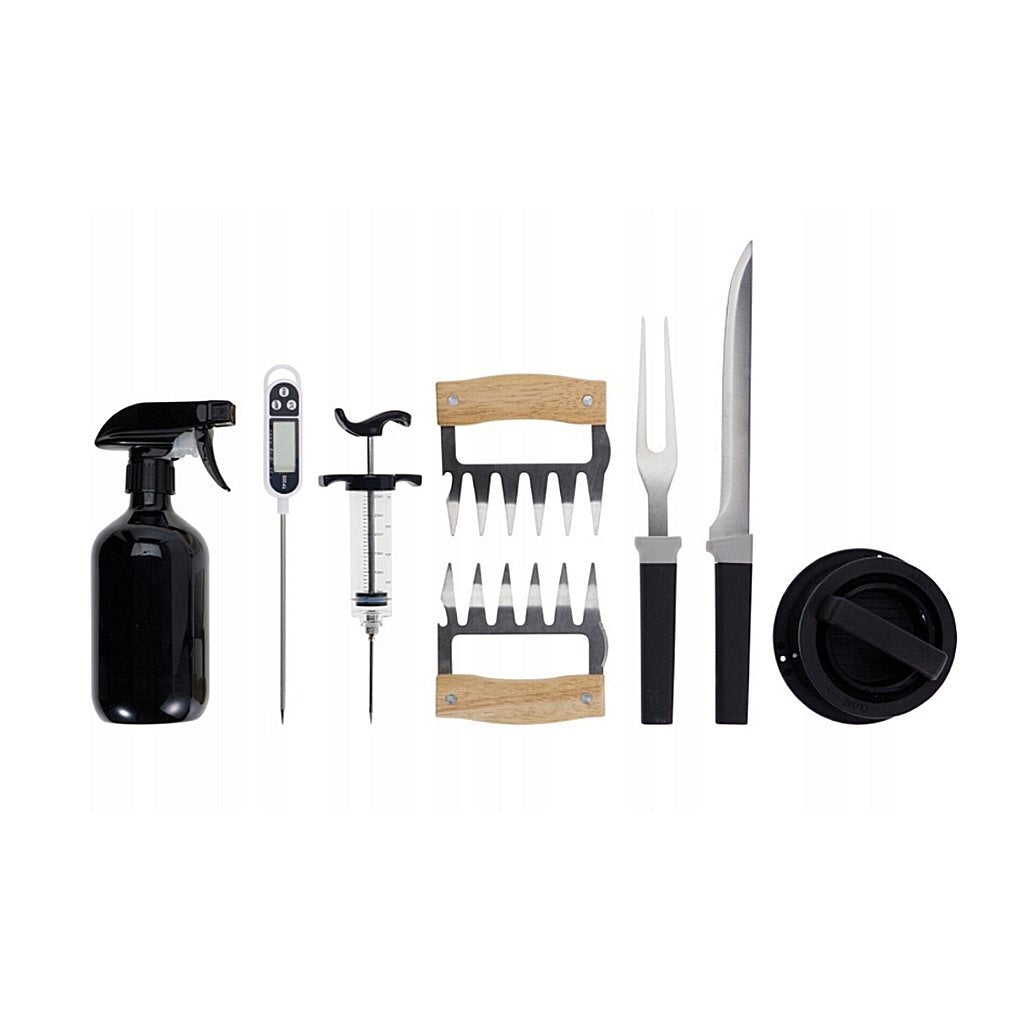 Set di attrezzi per barbecue da 8 pezzi