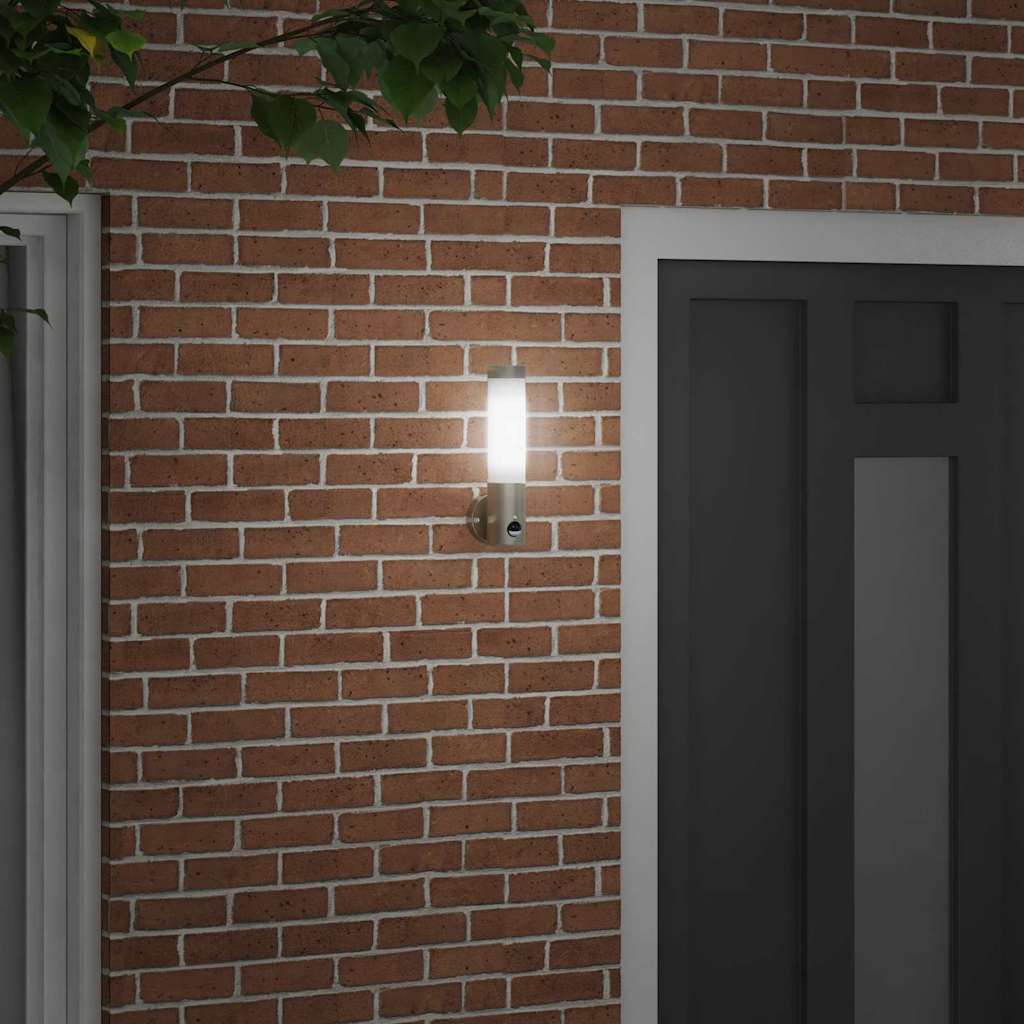 Lampada da parete per esterni Vidaxx argento 12 x 8,5 x 29 cm