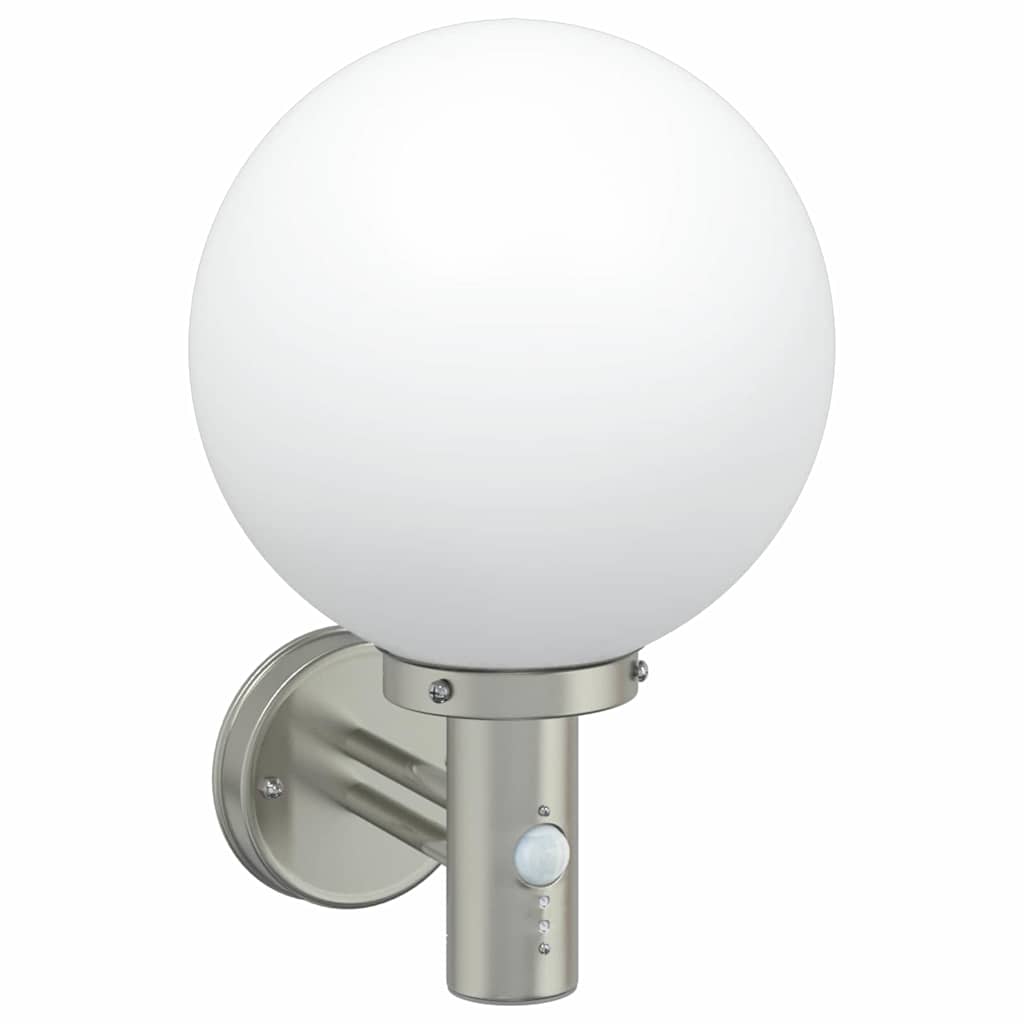 Lampada da parete per esterno Vidaxx 2 pezzi argento 28 x 25 x 38 cm