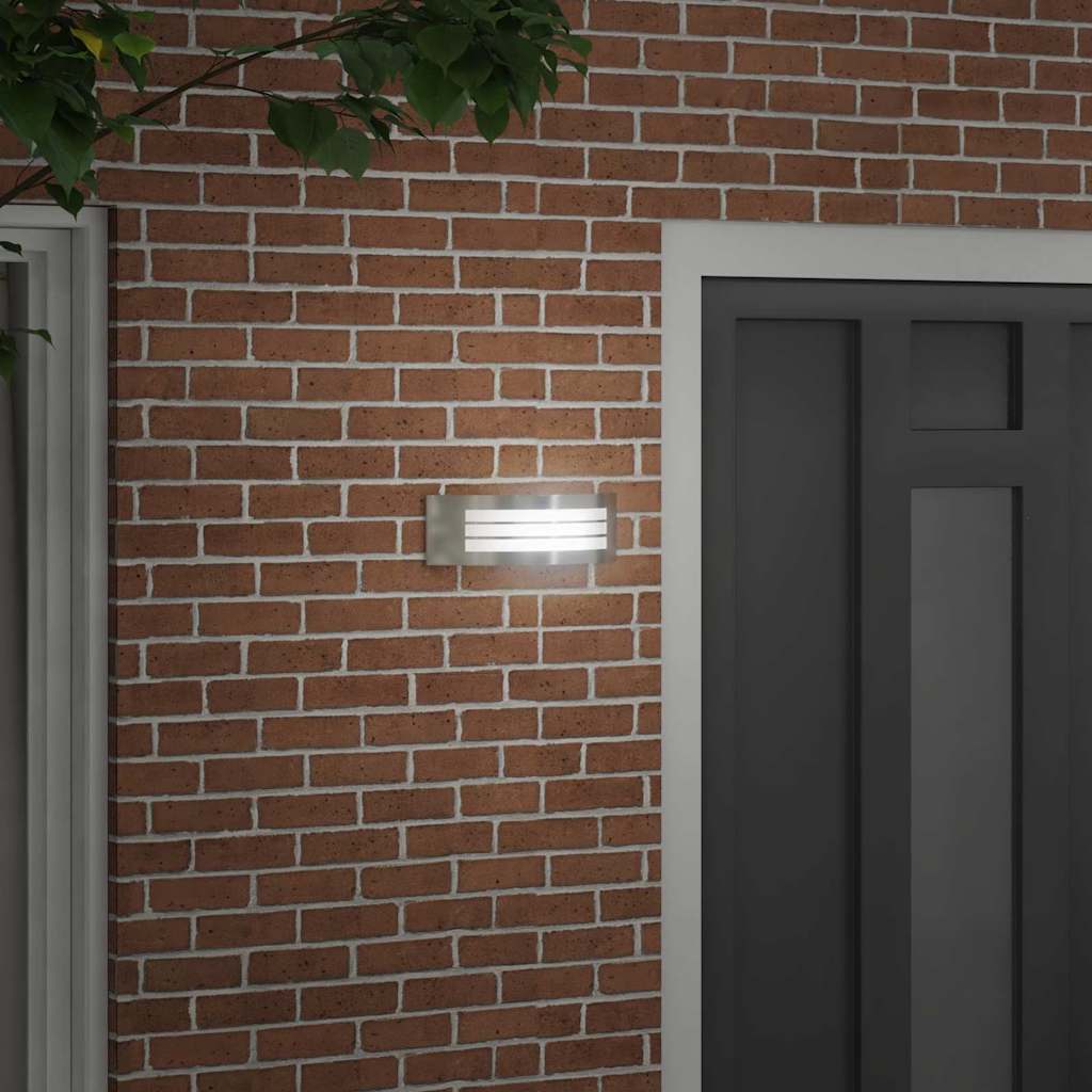 Lampada da parete per esterni Vidaxx argento 32 x 10 x 10 cm