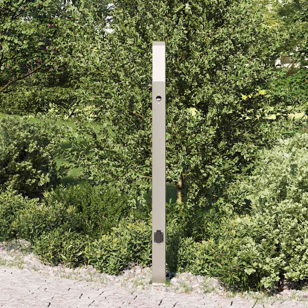 Baliza luminosa Vidaxx con sensor y casquillo 110 cm acero inoxidable IP44