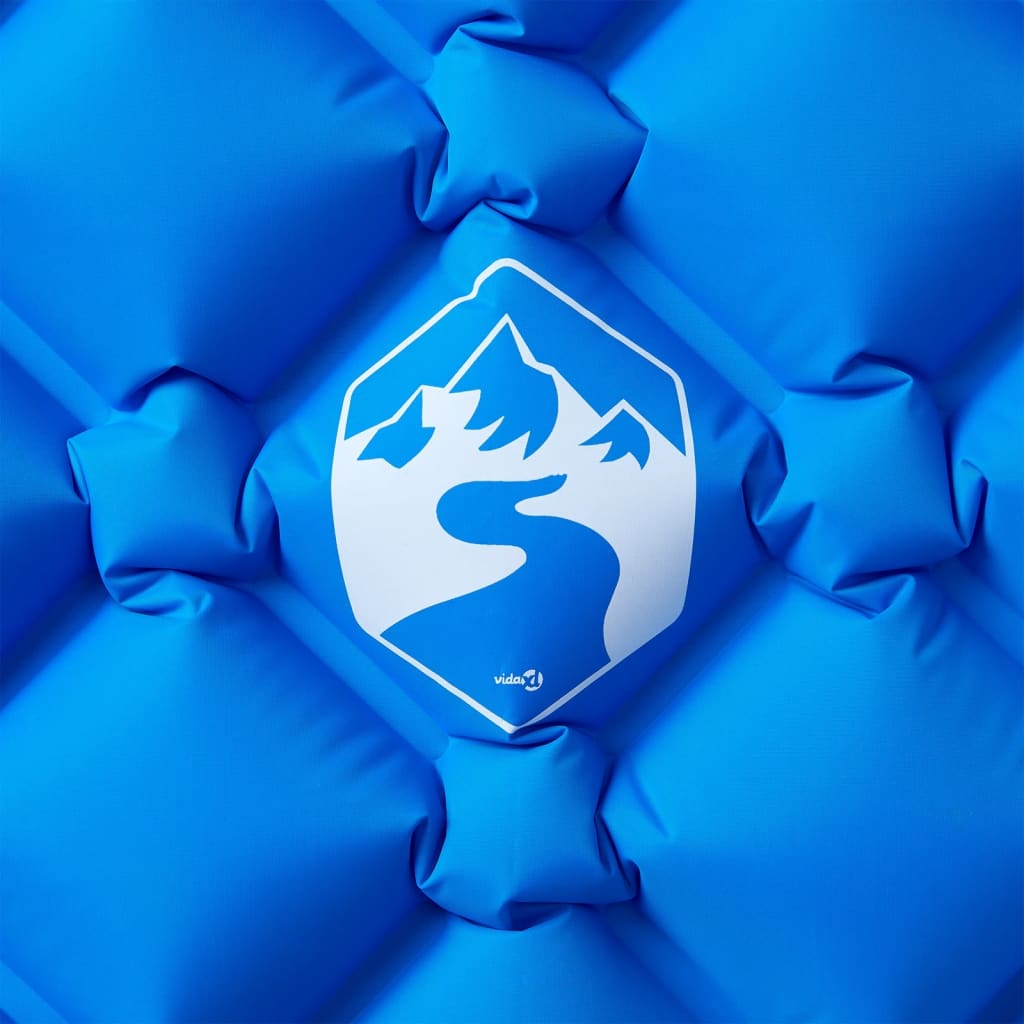Colchón de campamento Vidaxl inflable 190x58x6 cm 1 persona azul