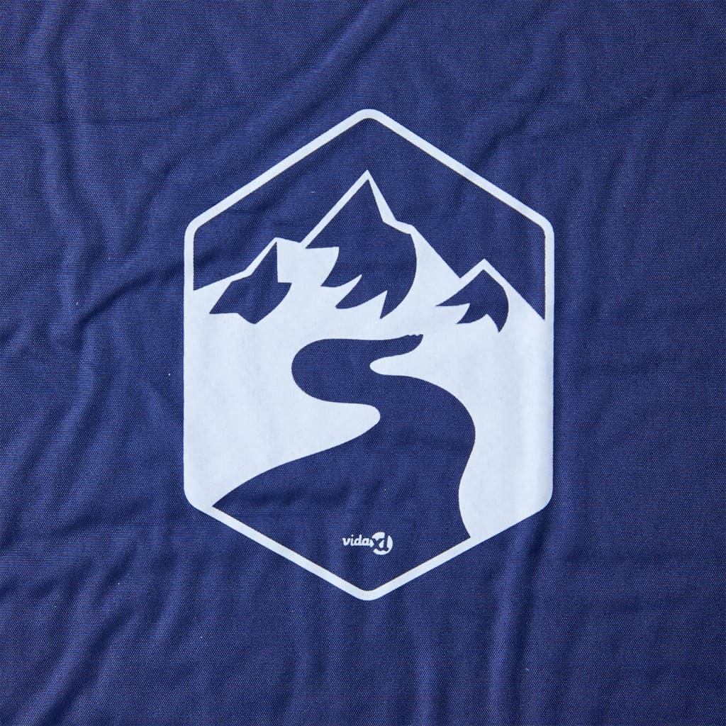 Colchón de campamento de Vidaxl con almohada Selging Singer Navy Blue