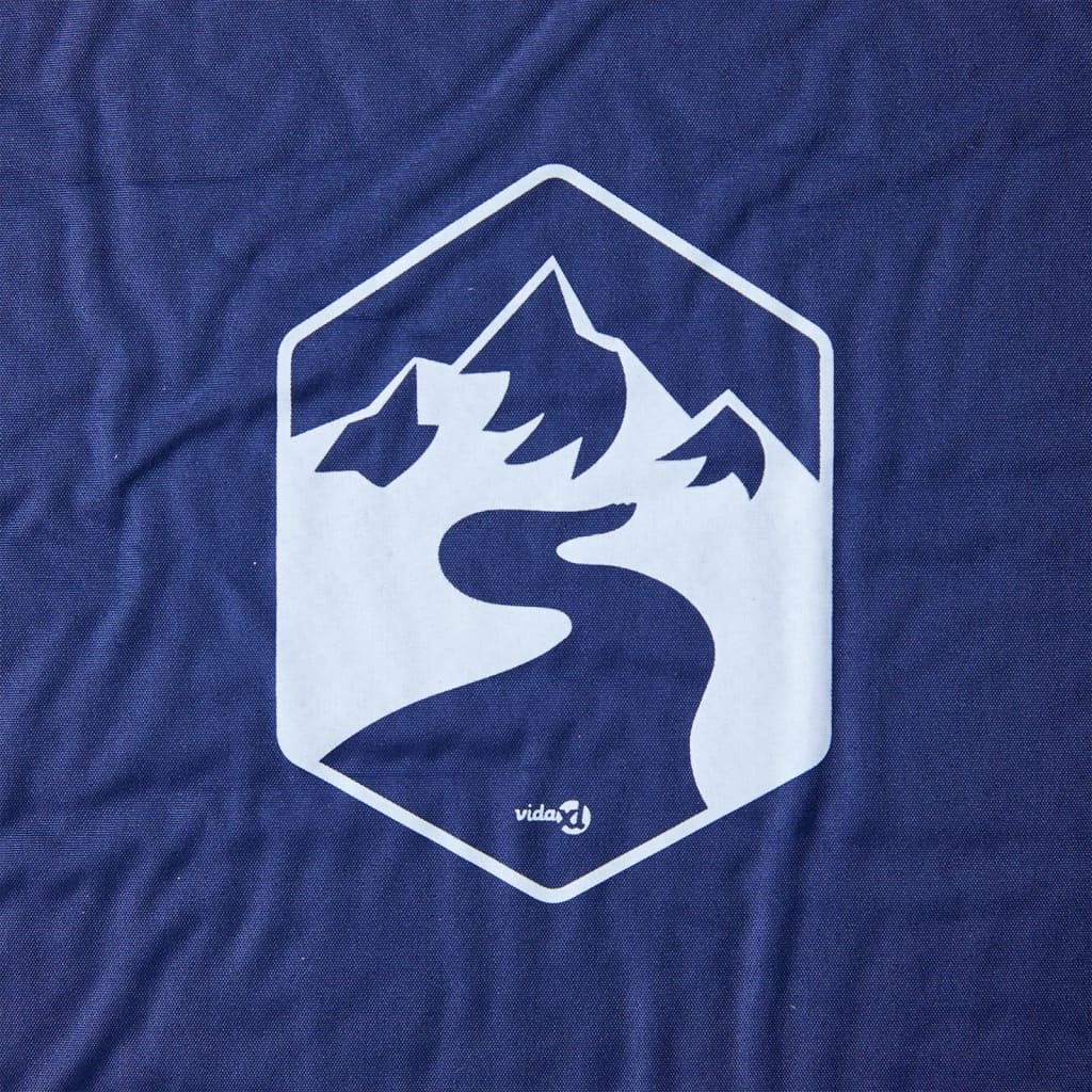 Colchón de campamento de Vidaxl con almohada Selging Singer Navy Blue