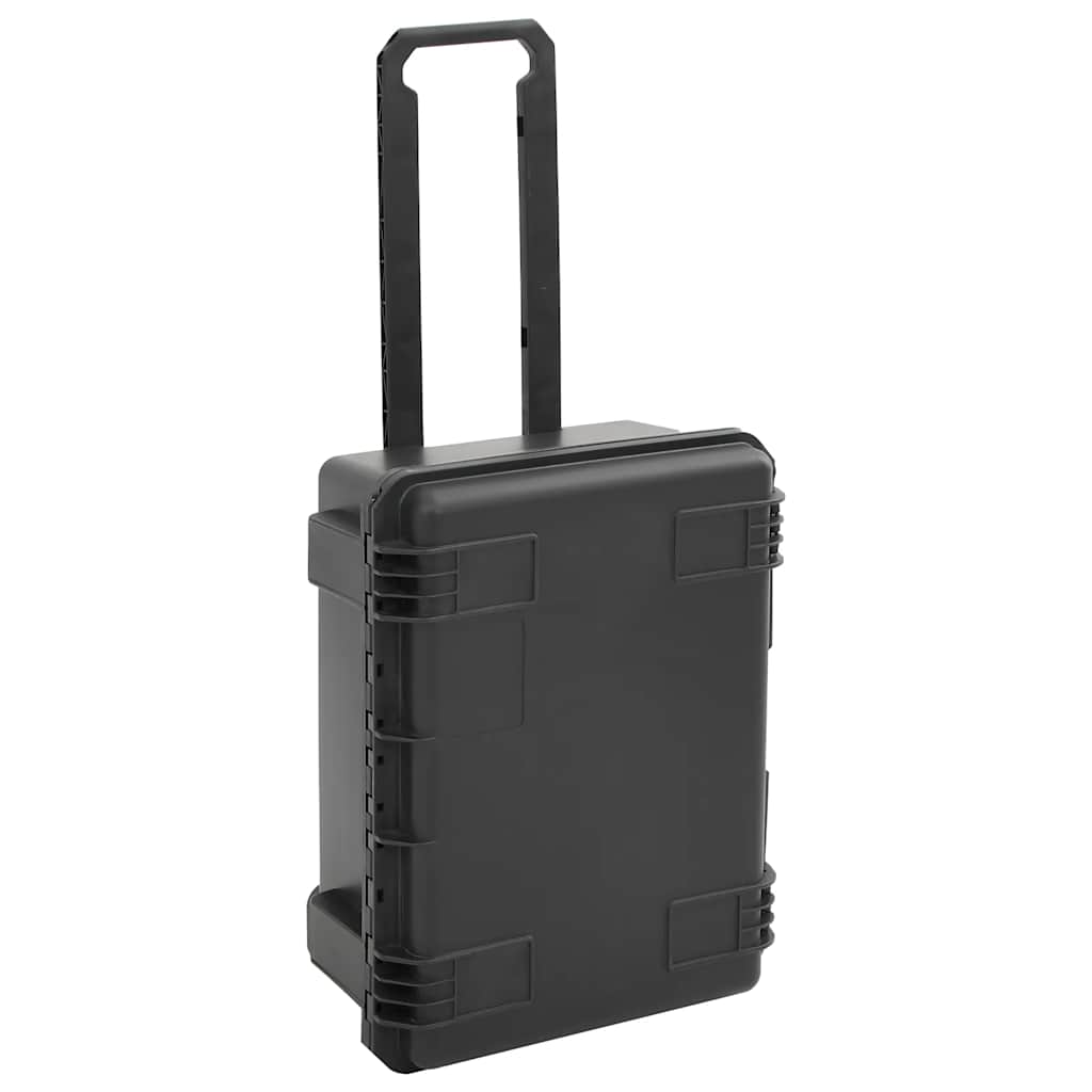 Vidaxl FlightCase portatile 54x41.5x29 cm pp nero