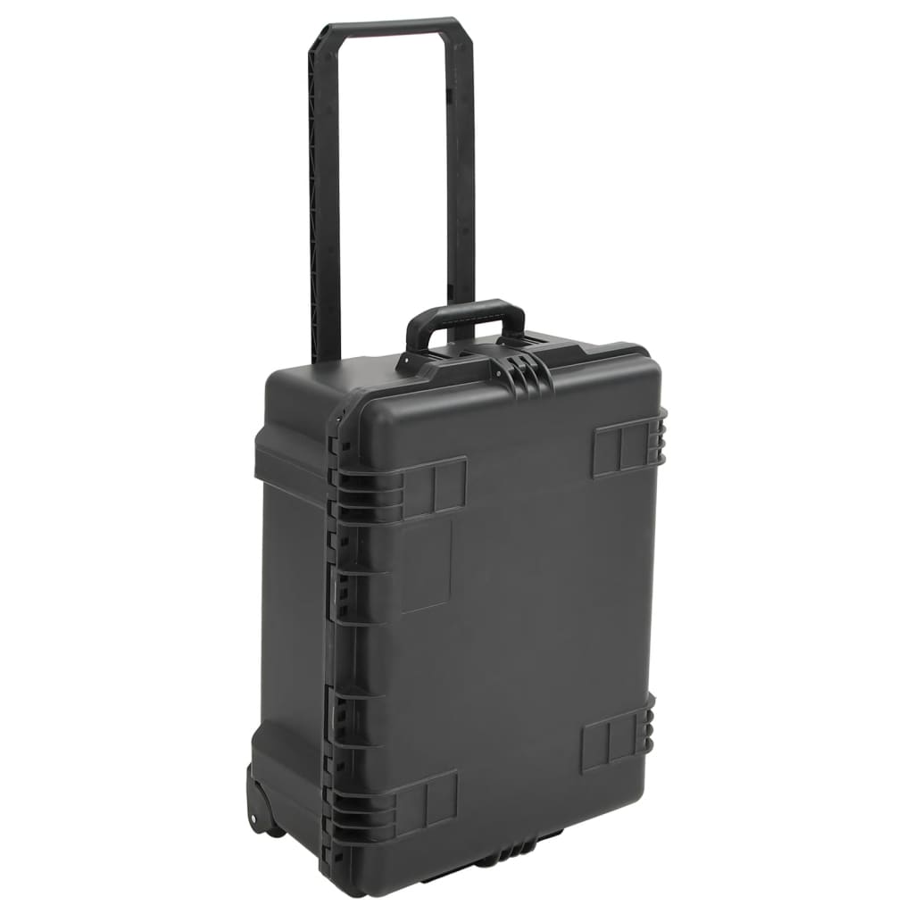 Vidaxl FlightCase portatile 62.5x50x28.5 cm pp nero