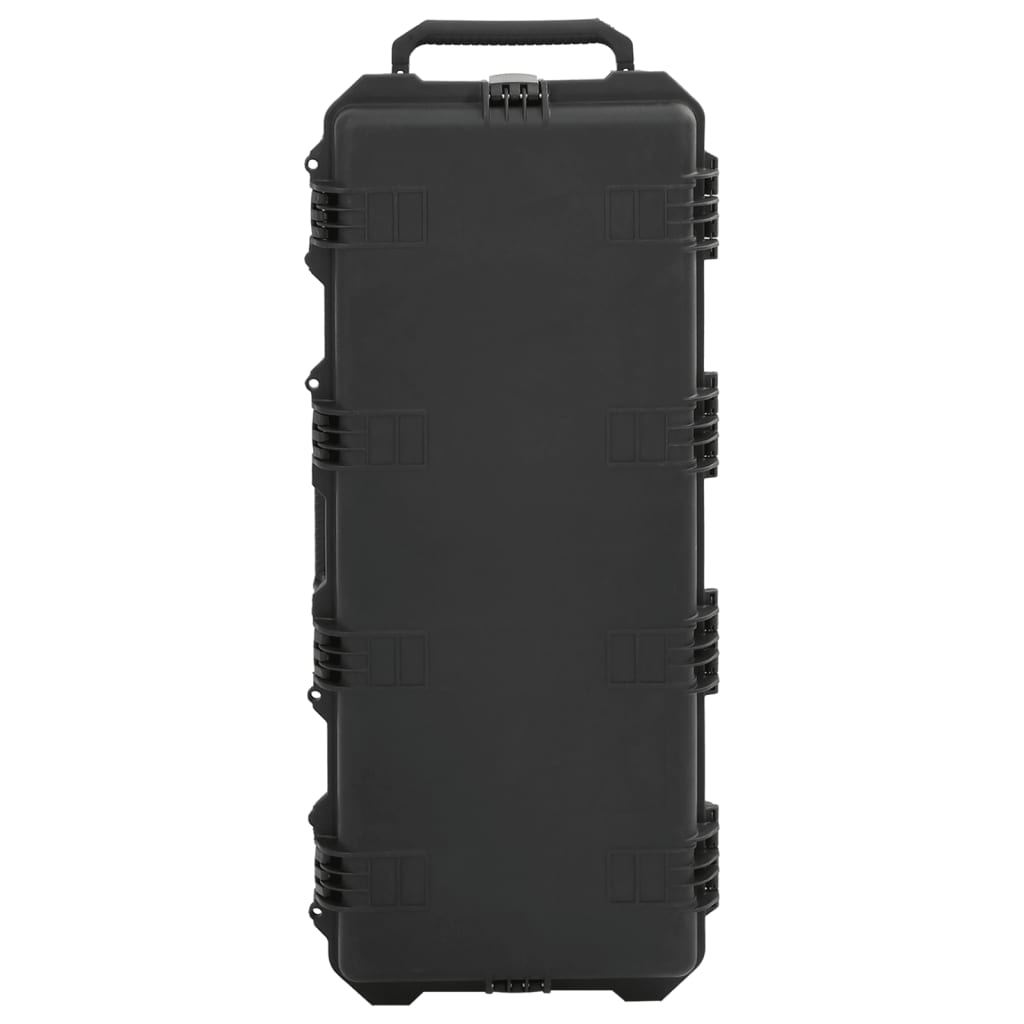 Vidaxl FlightCase portatile 100.5x42x17 cm pp nero