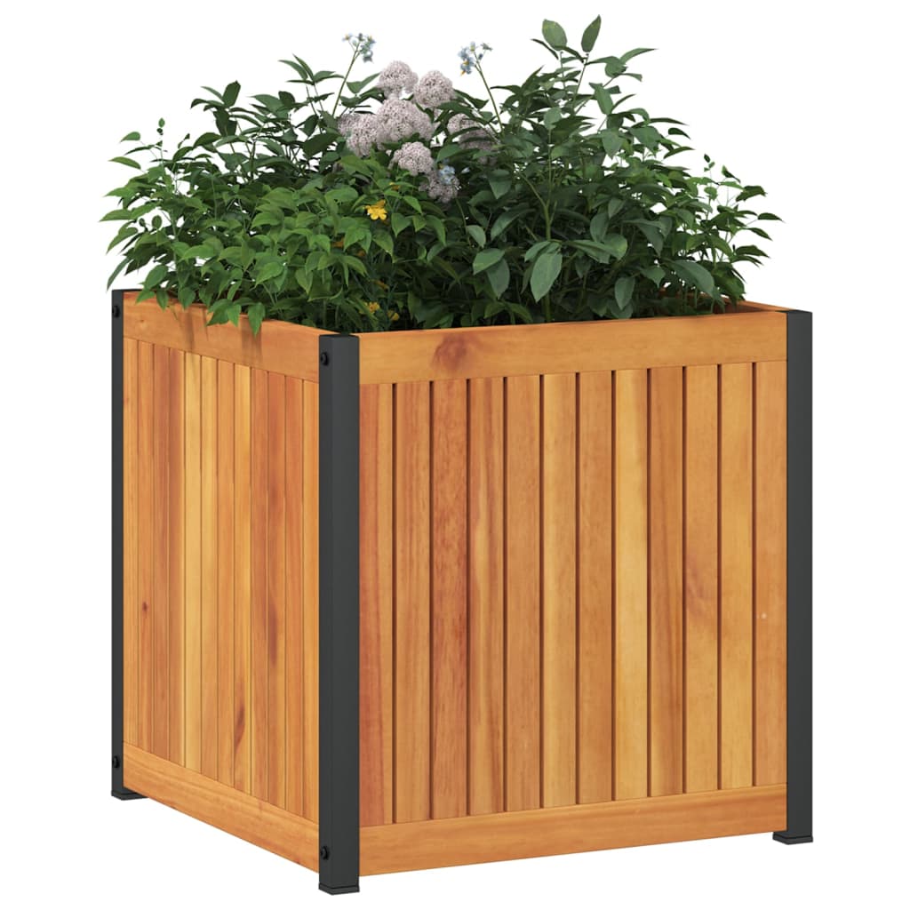 Vidaxl Planning Box 45x45x44 cm acacia de acacia y acero