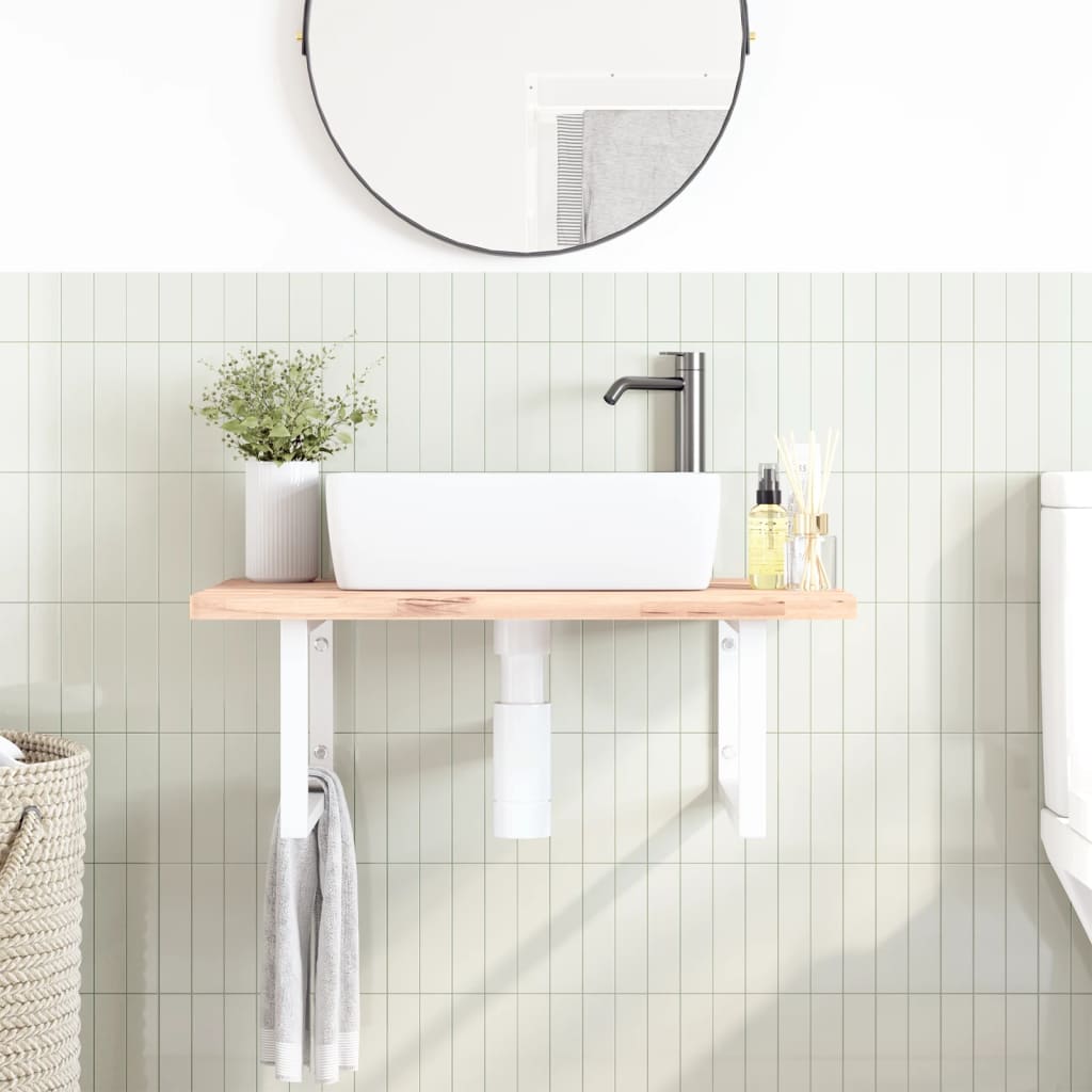 Guardaces de pared Vidaxl para fregadero 2 pc acero rectangular blanco