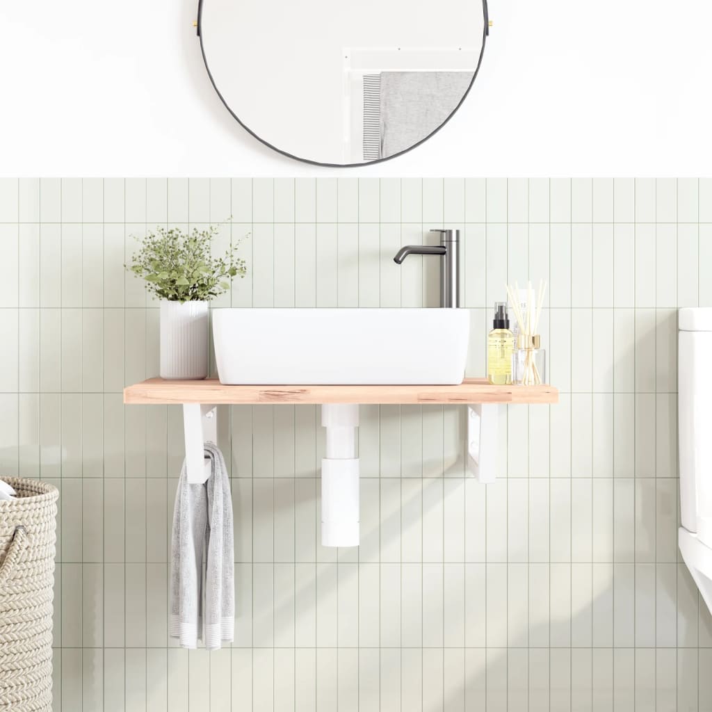 Guardaces de pared Vidaxl para el fregadero 2 st Trapezium Steel White