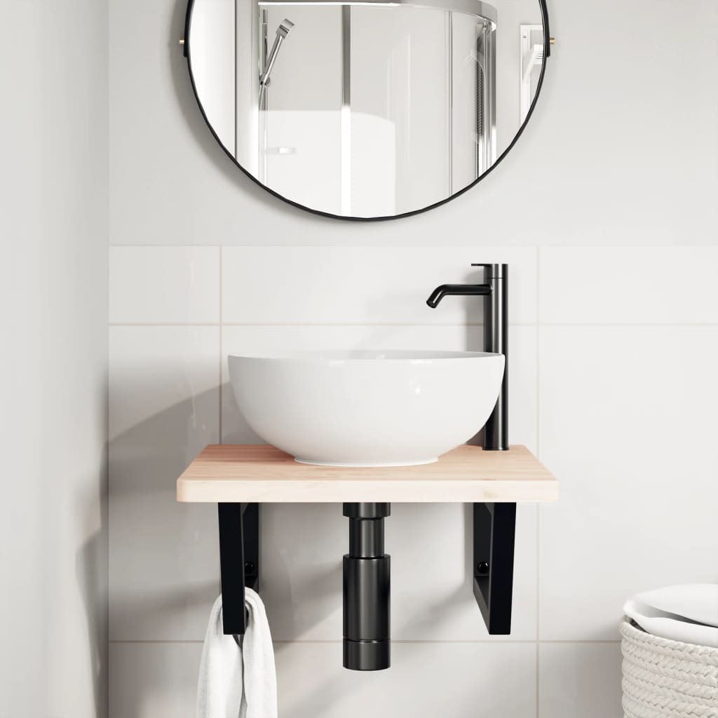Guardaces de pared Vidaxl para fregadero 2 st de acero trapezoidal negro