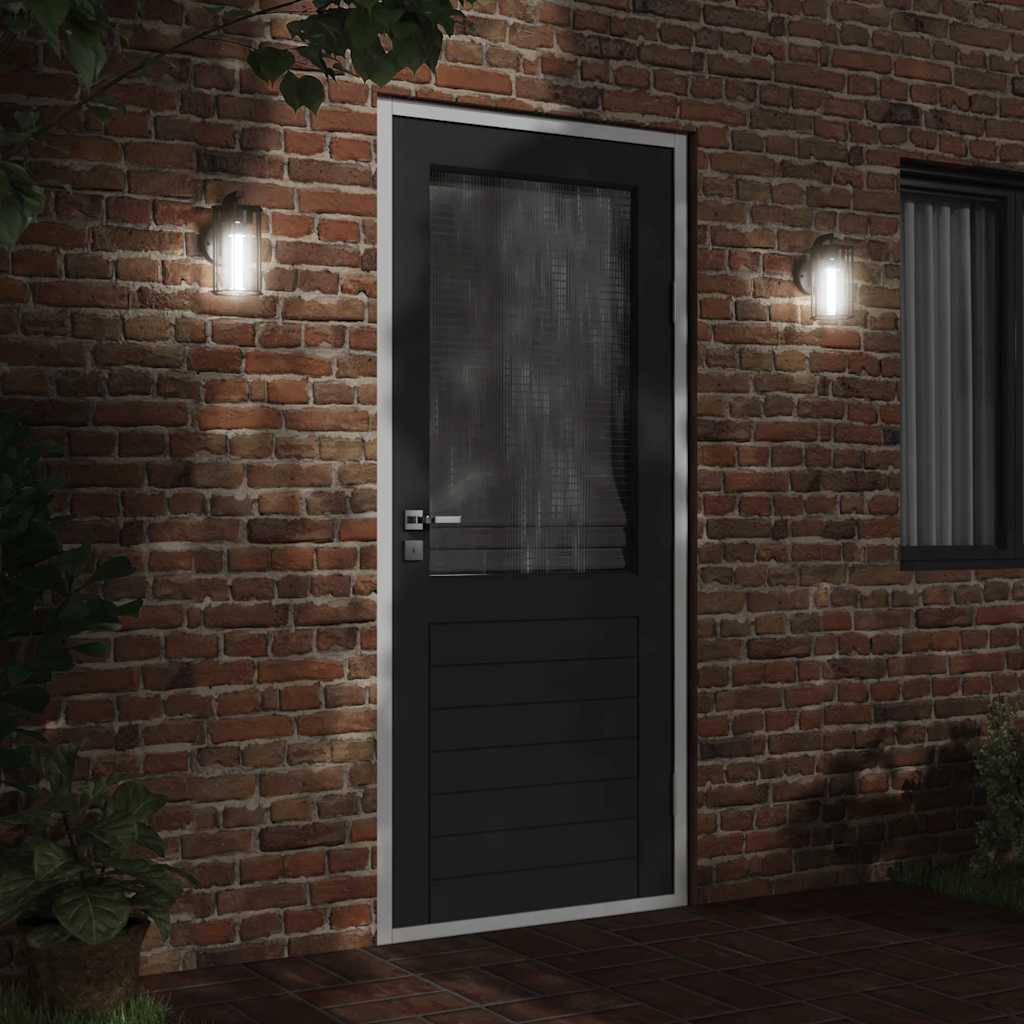 Vidaxl Lampada da parete da esterno in acciaio inossidabile nero