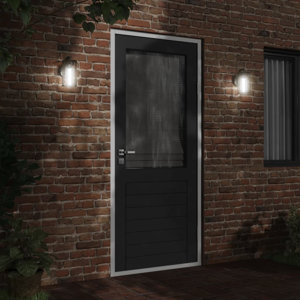 Vidaxl Lampade a parete da esterno 2 St Acciaio inossidabile nero