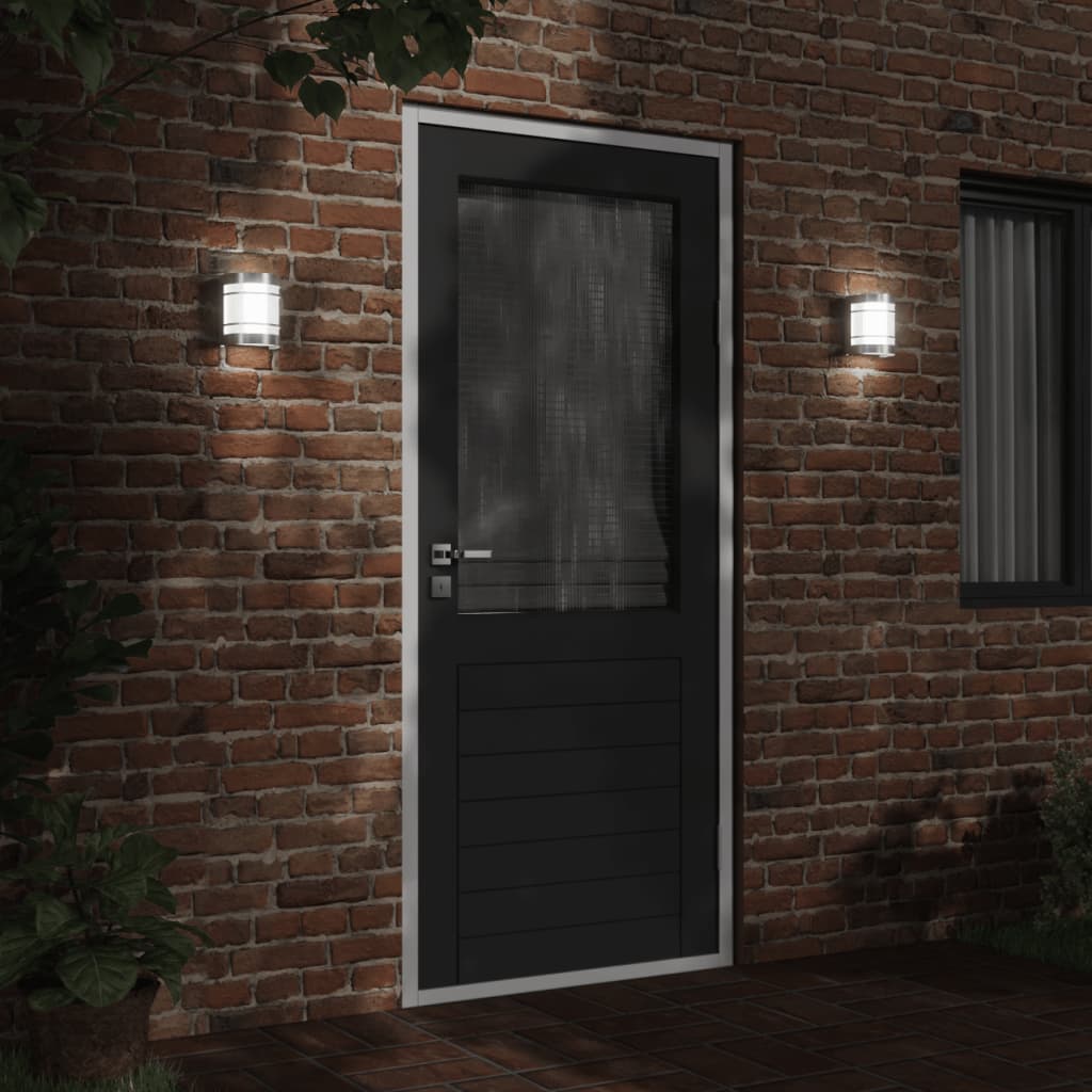 Vidaxl Lampade a parete da esterno 2 St Acciaio inossidabile colorato