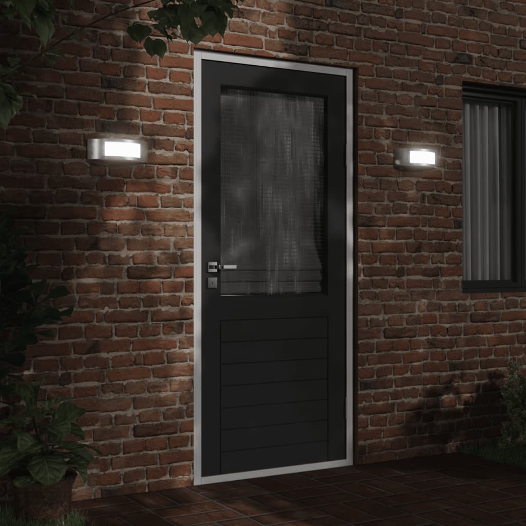 Vidaxl Lampade a parete da esterno 2 St Acciaio inossidabile colorato