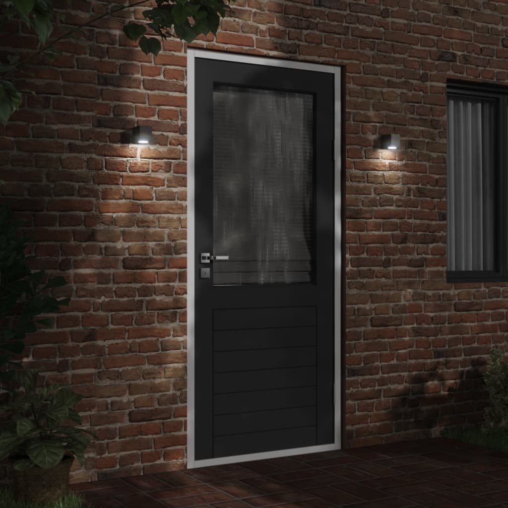 Vidaxl Lampada da parete da esterno Cash in alluminio nero
