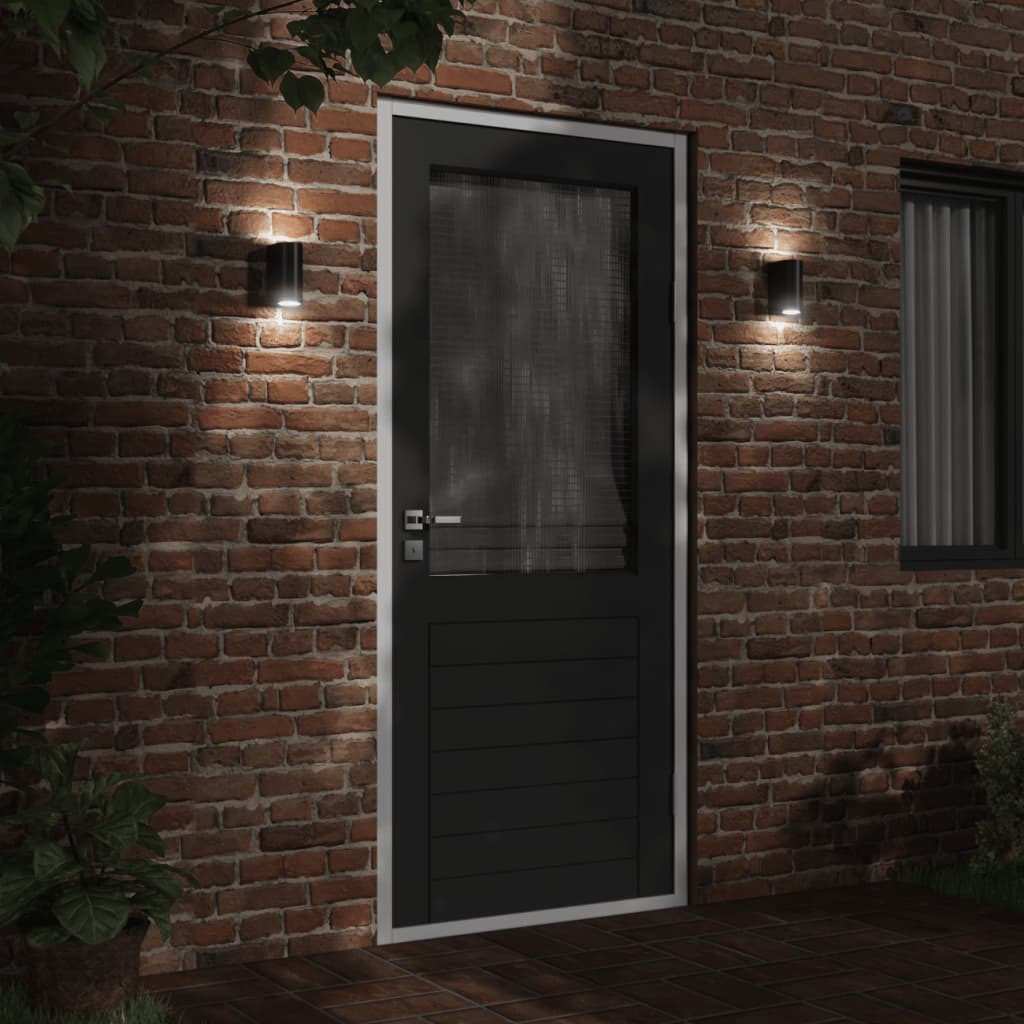 Vidaxl Lampada da parete da esterno Cash in alluminio nero