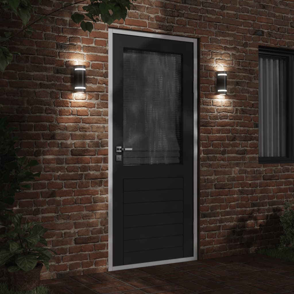 Vidaxl Lampada da parete da esterno Cash in alluminio nero