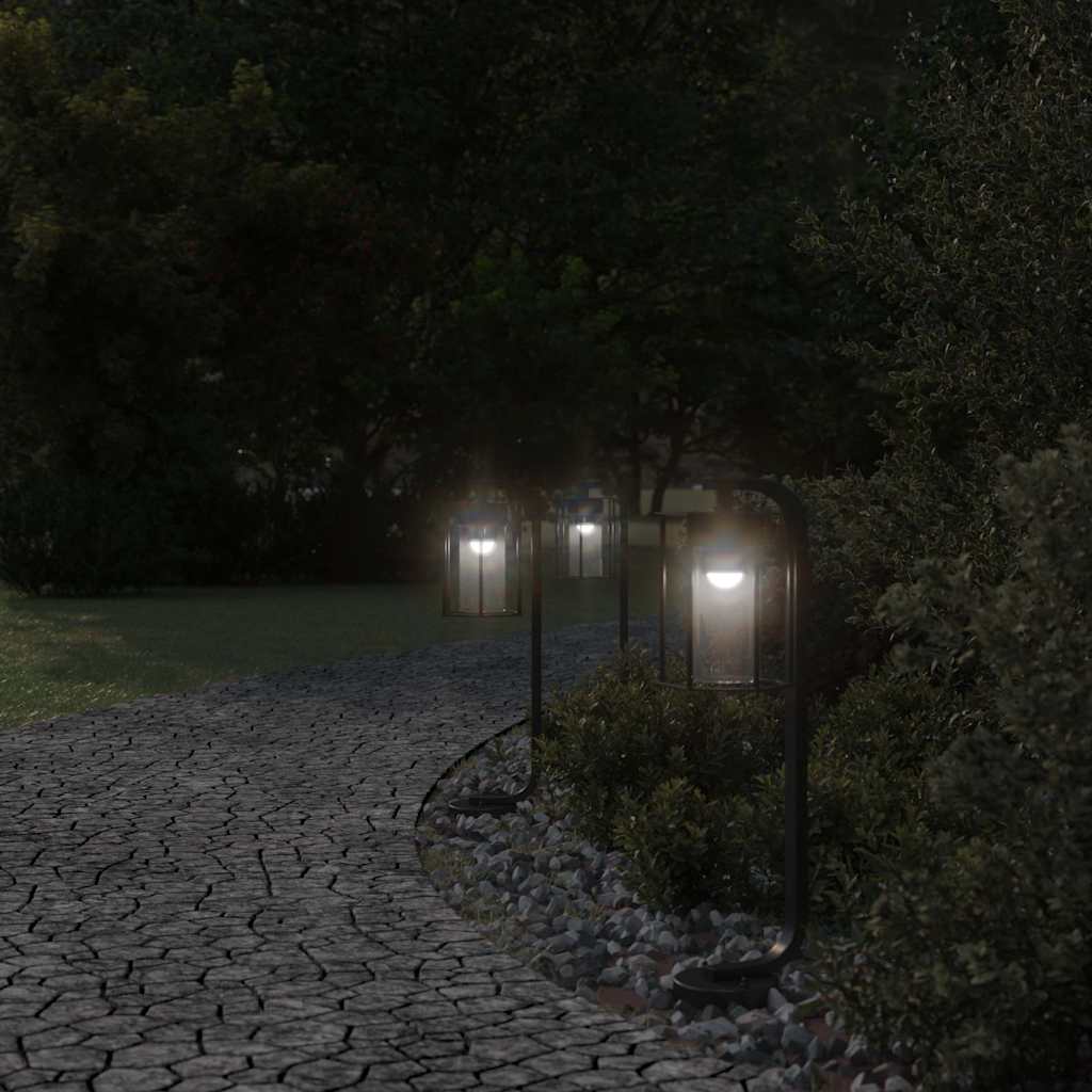 Lampada da pavimento Vidaxl per 3 pezzi all'esterno 60 cm in acciaio inossidabile