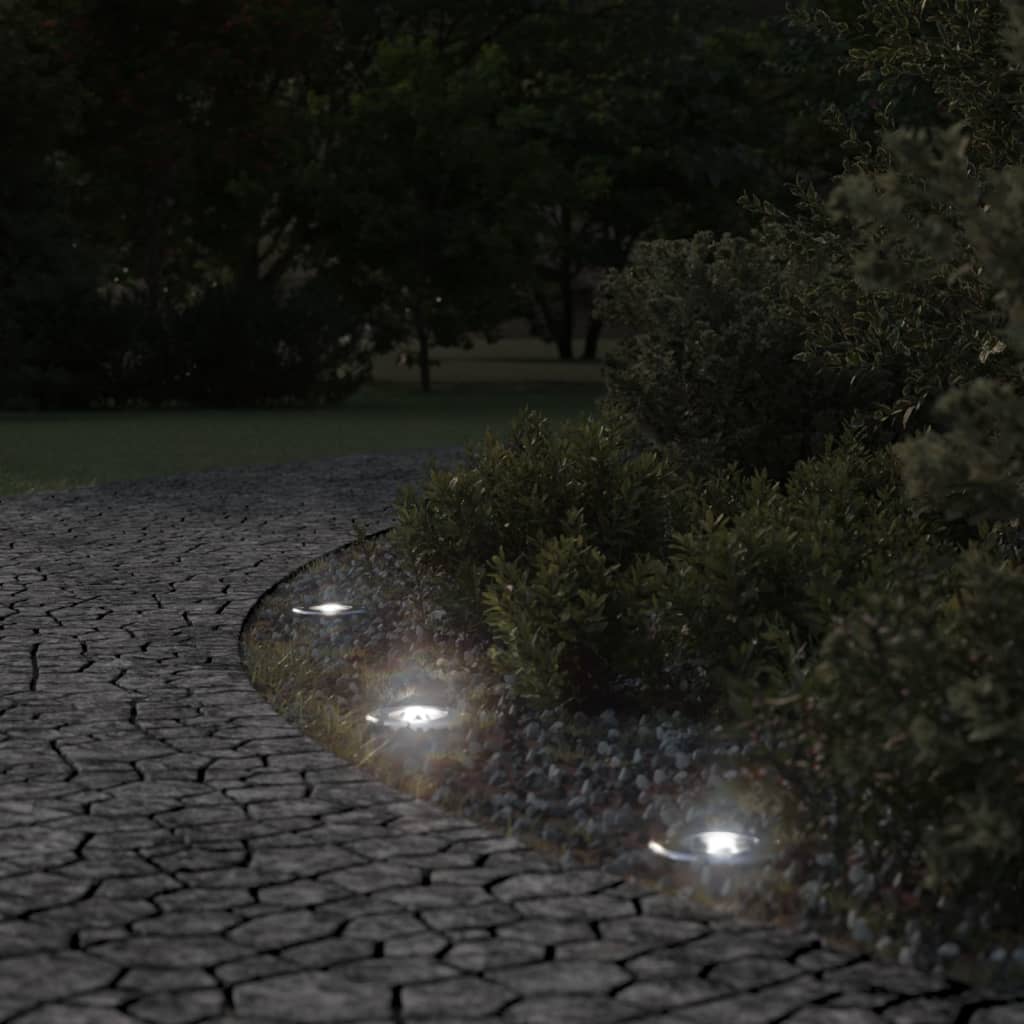 Vidaxl iluminación de tierra exterior alrededor de 10.5x10.5 cm de aluminio fundido