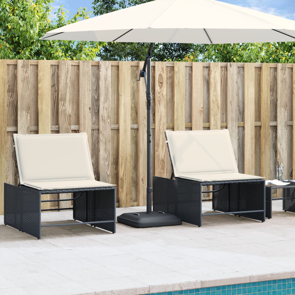 Vidaxl Parasol Base con manici per stick Ø38 48 mm 27 kg quadrati