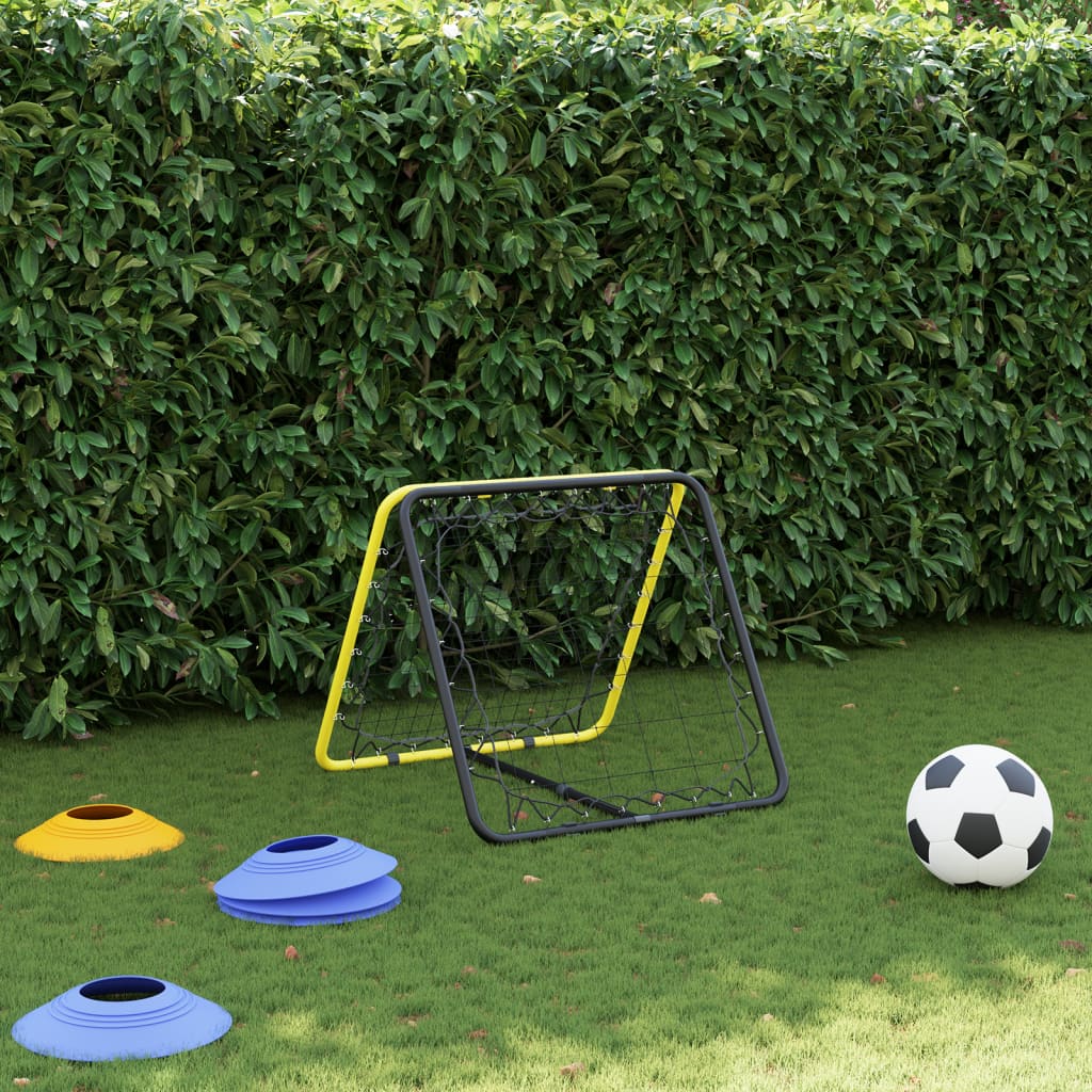 Vidaxl Football ROUNDER Acciaio a doppio lato giallo e nero