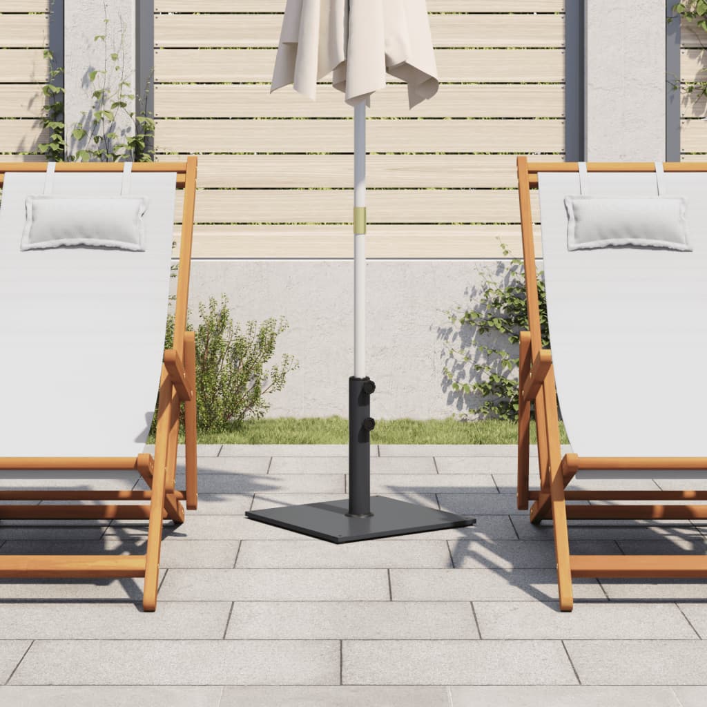 Vidaxl Parasol Base per bastoncini di Ø32 38 48 mm 17 kg quadrati