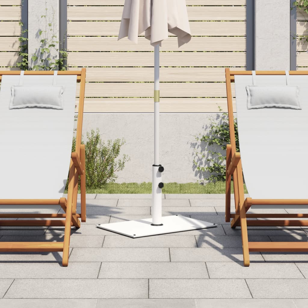 Base de parasol Vidaxl para palos de Ø32 38 48 mm 15 kg rectangular