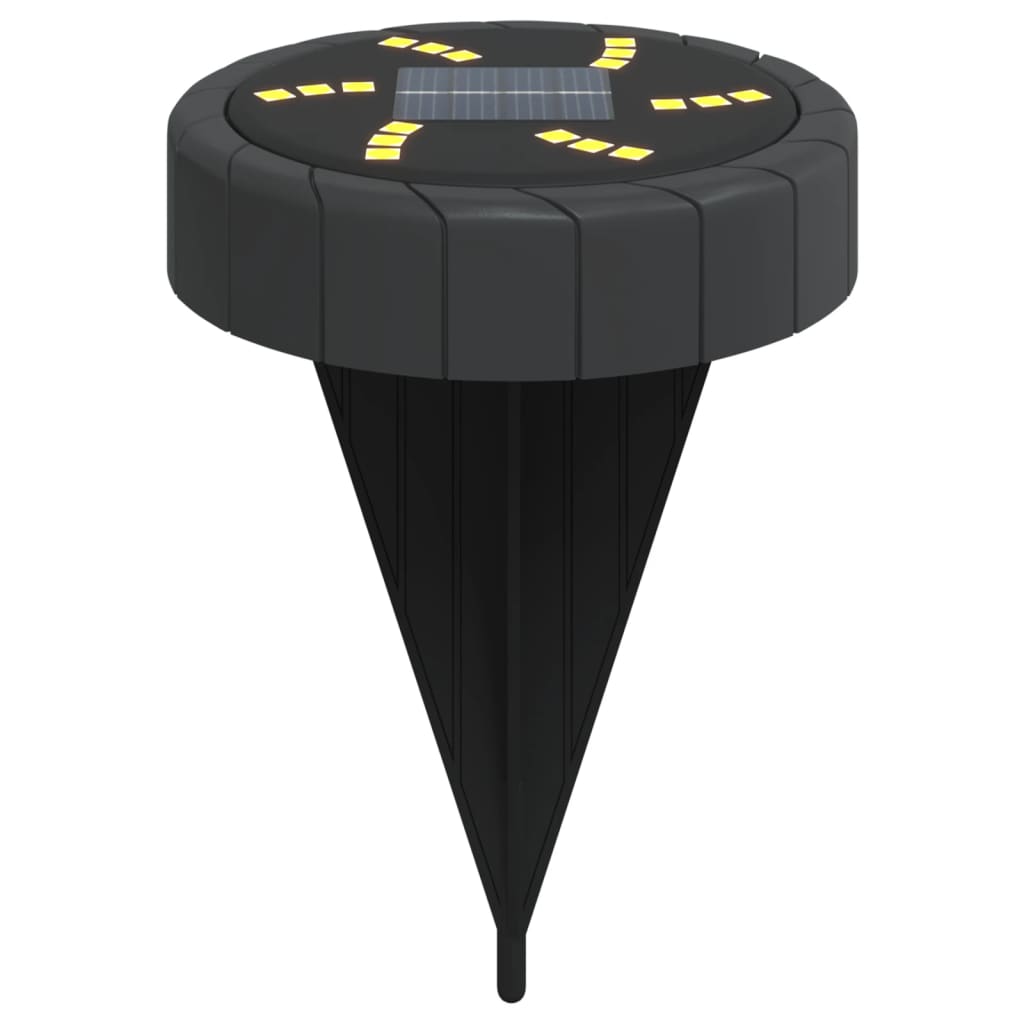 Vidaxl Lampade di terra 4 ST Solar con spille da terra Bianco caldo